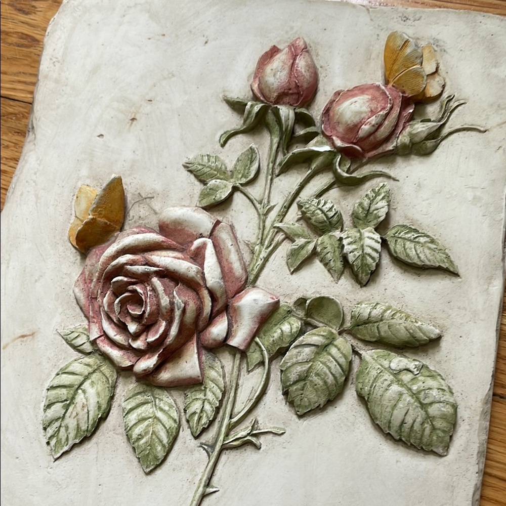 HenFeathers Floral Wall Decor - Pink and Green - Picture 4 of 7
